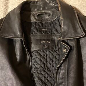 Claiborne Black Leather Jacket